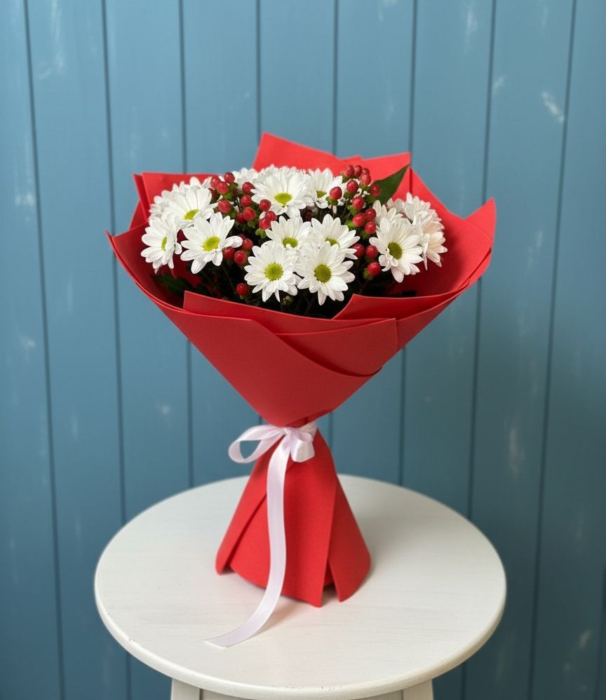 Букет цветов из: Хризантемы в Юбилейном Курской области