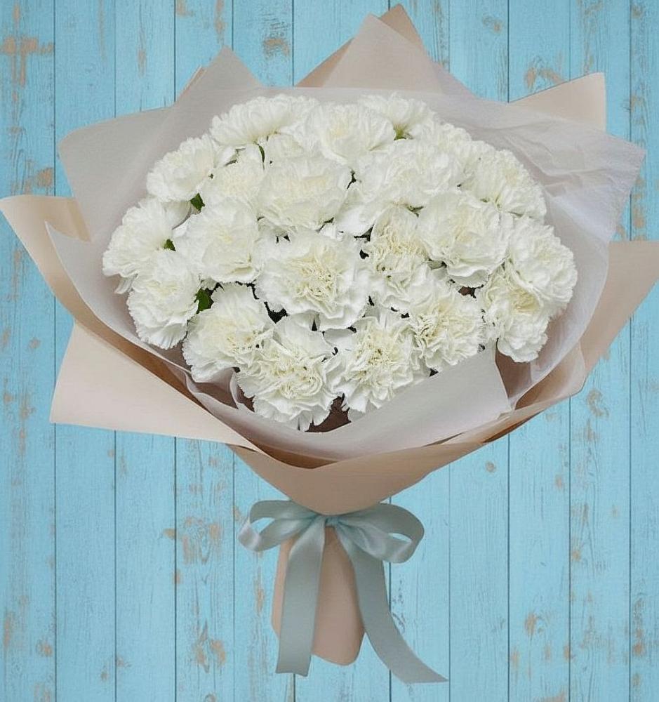 Букет цветов из: Гвоздики в Юбилейном Курской области