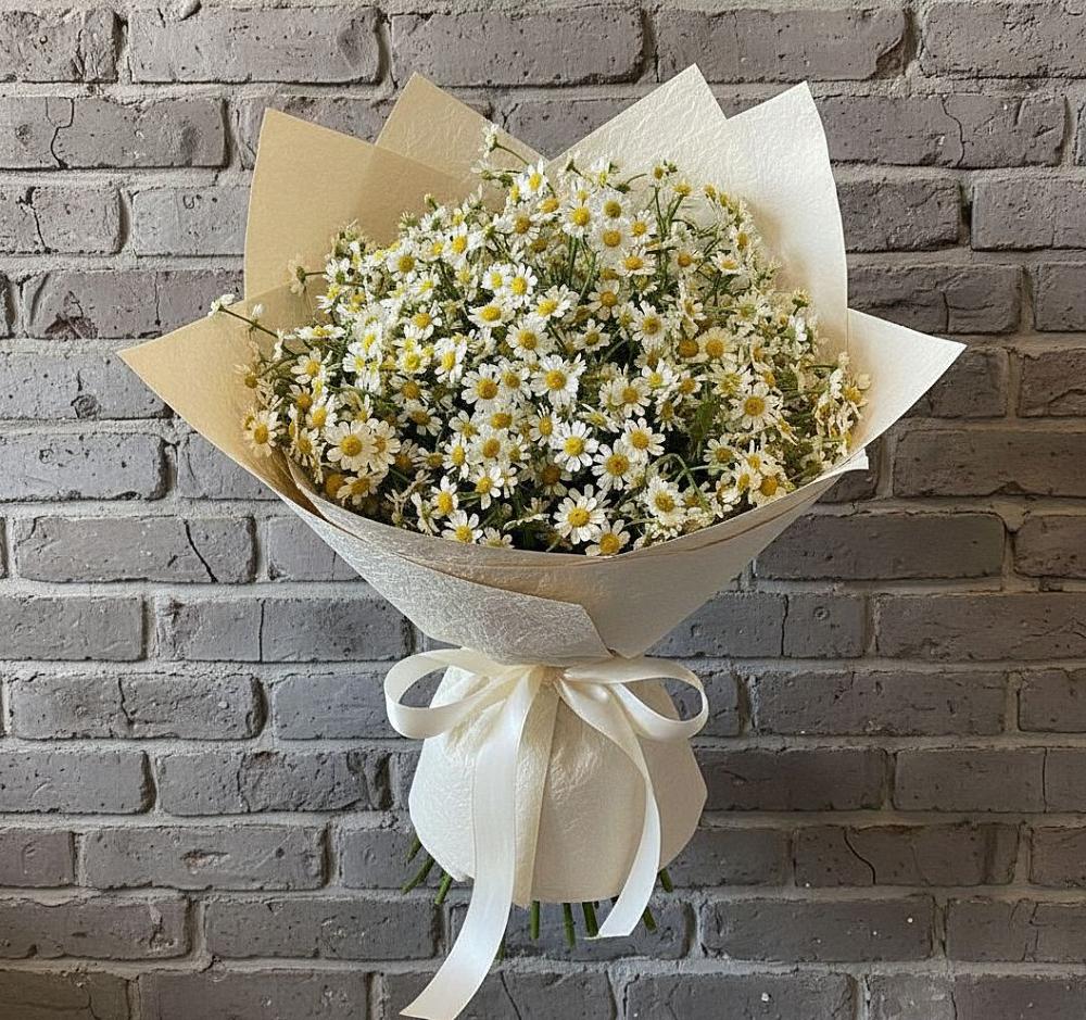 Букет цветов из: Ромашки в Юбилейном Курской области