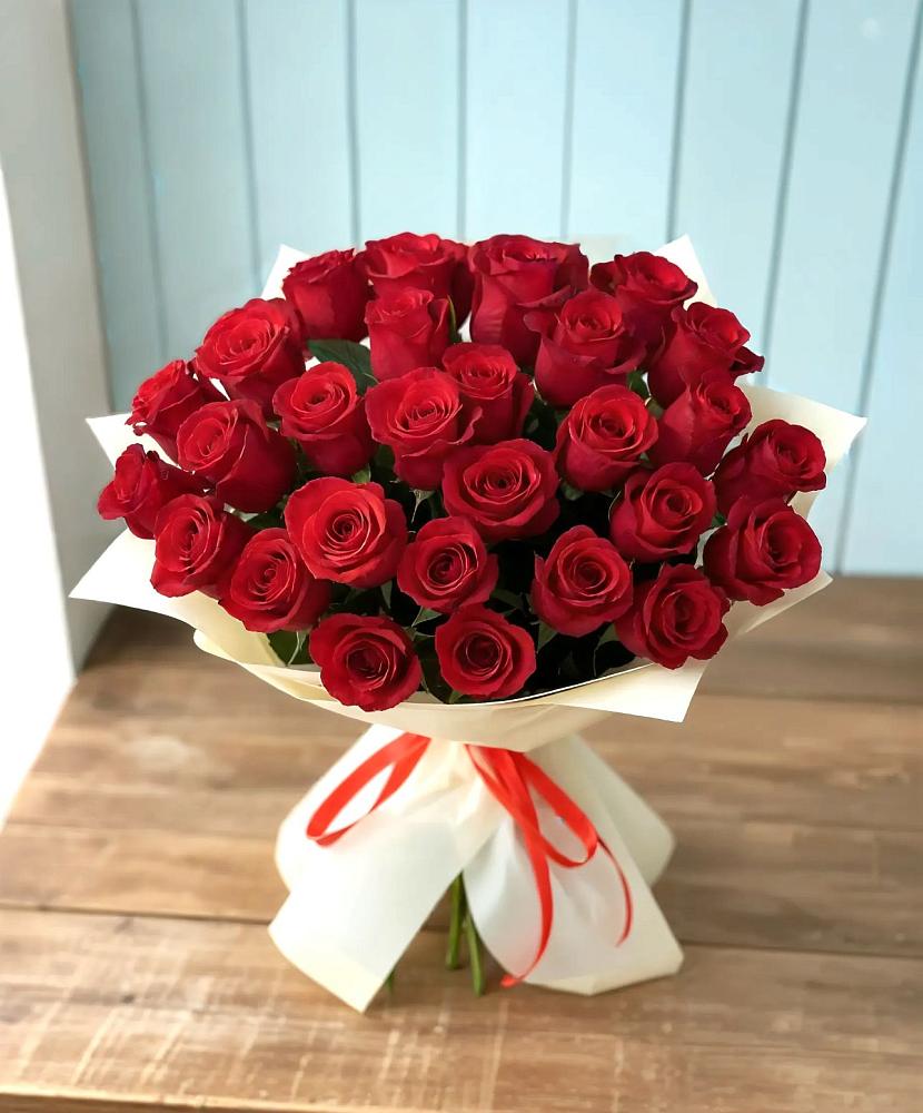Букет 29 Красных роз в Юбилейном Курской области