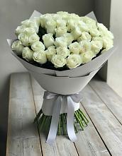 Букет 35 Белых роз в Юбилейном Курской области
