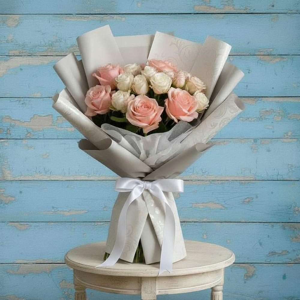 Букет цветов из: Розы в Юбилейном Курской области