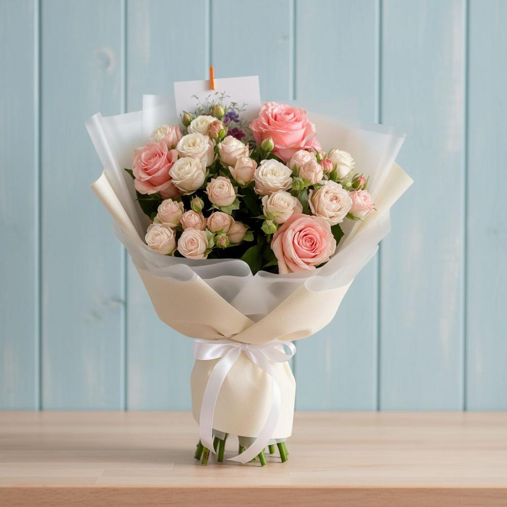 Букет цветов из: Розы в Юбилейном Курской области