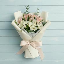 Букет цветов из:  Альстромерии в Юбилейном Курской области