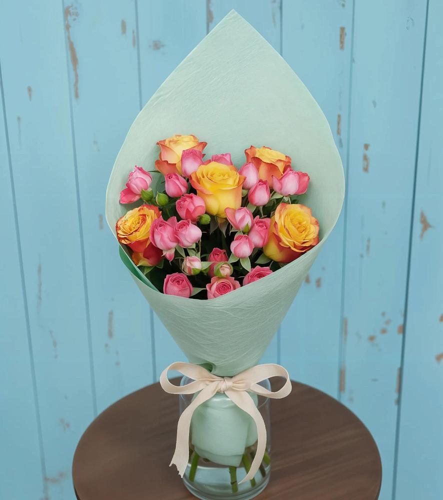 Букет цветов из: Розы в Юбилейном Курской области