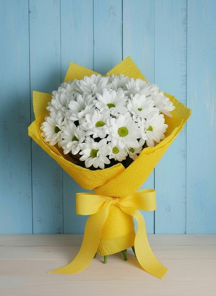 Букет цветов из: Хризантемы в Юбилейном Курской области