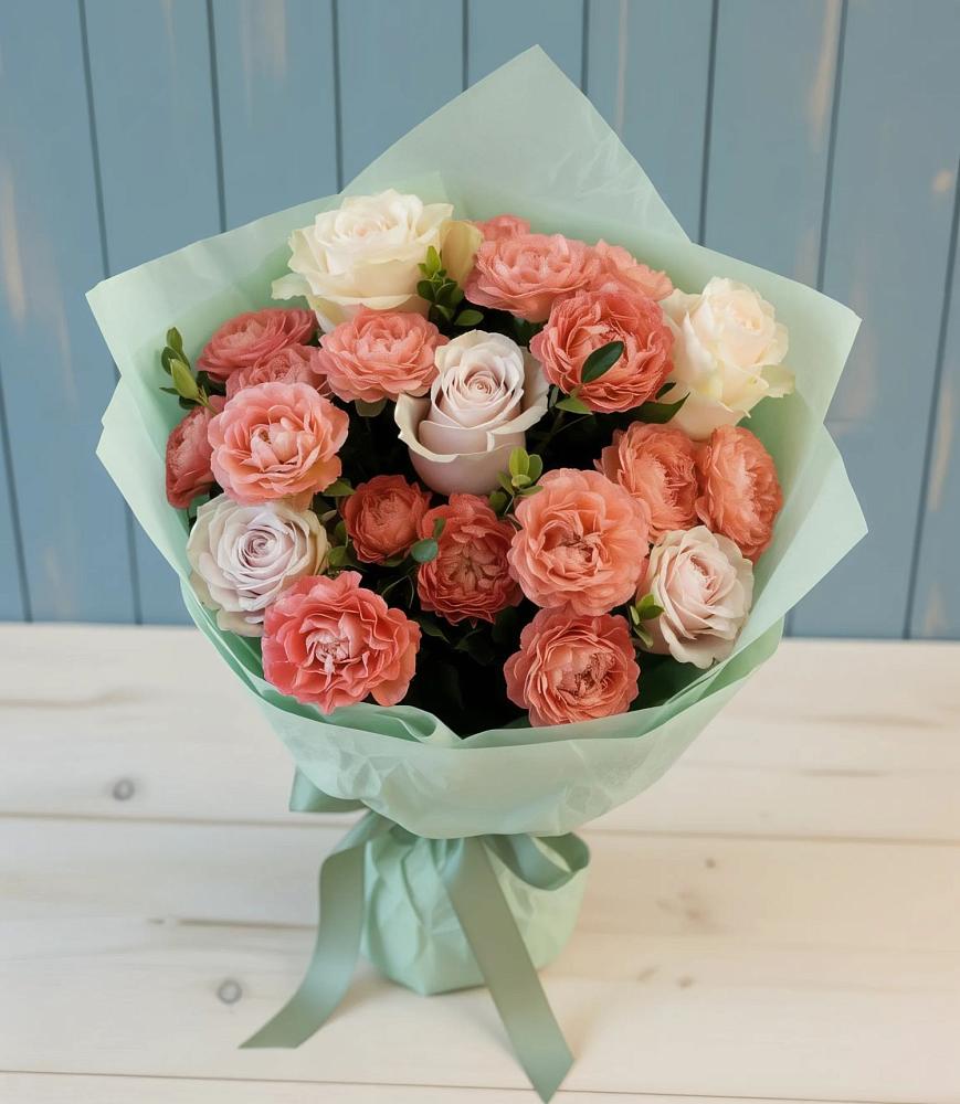 Букет цветов из: Розы в Юбилейном Курской области