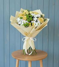 Букет цветов из:  Хризантемы и Розы в Юбилейном Курской области