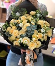 Букет цветов из:  Розы и Лизиантусы #REPLACE_PRED# Юбилейном Курской области